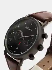 Коричневый мужские наручные часы Megir ML2159G в подарочной упаковке