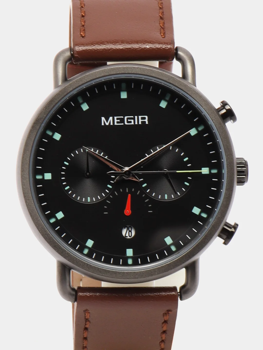 Коричневый мужские наручные часы Megir ML2159G в подарочной упаковке