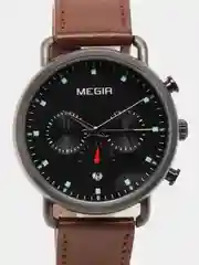Коричневый мужские наручные часы Megir ML2159G в подарочной упаковке
