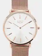 Серебряный мужские наручные часы Lige 9895, в подарочной упаковке