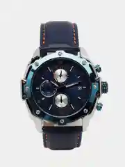 Синий наручные часы Megir ML2092G, с хронографом, мужские, в подарочной упаковке