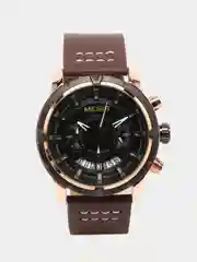 Золотой мужские наручные часы Megir ML2047G с хронографом, в подарочной упаковке