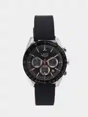 Черный мужские наручные часы Lige 8943 с хронографом, в подарочной упаковке