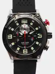 Серебряный мужские наручные часы Megir MN2116G, с хронографом, в подарочной упаковке