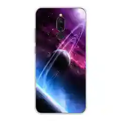 Аметистовый силиконовый чехол на Xiaomi Redmi 8 / Сяоми Редми 8 прозрачный, с рисунком, защита камеры