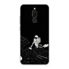 Карамельный силиконовый чехол на Xiaomi Redmi 8 / Сяоми Редми 8 прозрачный, с рисунком, защита камеры