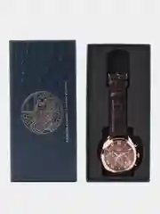 Багровый мужские наручные часы Lige 9806, с хронографом, в подарочной упаковке
