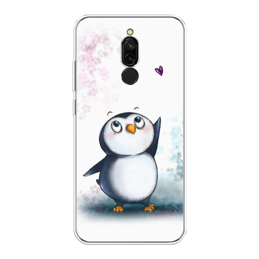 Морской силиконовый чехол на Xiaomi Redmi 8 / Сяоми Редми 8 прозрачный, с рисунком, защита камеры