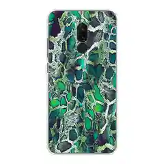 Тёмно-зелёный силиконовый чехол на Xiaomi Redmi 8 / Сяоми Редми 8 прозрачный, с рисунком, защита камеры