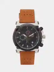 Угольный мужские наручные часы Lige LG9856 с хронографом, в подарочной упаковке