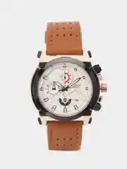 Серебряный мужские наручные часы Lige LG9856 с хронографом, в подарочной упаковке