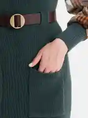 Зеленый комплект жилет с рубашкой