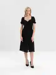 Черный летнее платье
