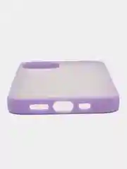 Лавандовый чехол iPhone 13 (Айфон 13), пластиковый, матовый, с цветными кнопками