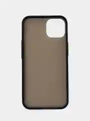Темно-синий чехол iPhone 13 (Айфон 13), пластиковый, матовый, с цветными кнопками