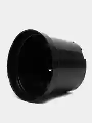 Черный горшок для рассады, 3 л, d = 19 см, h = 15 см, цвет шоколад, круглый