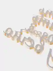 Золотой топпер #Т42 "Любить пилить тебя я буду вечно" из акрила, для торта на годовщину, любимому