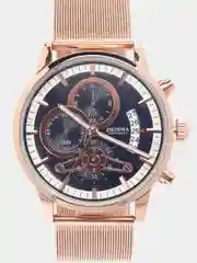 Темно-синий мужские наручные часы Dedima D-159 в подарочной упаковке