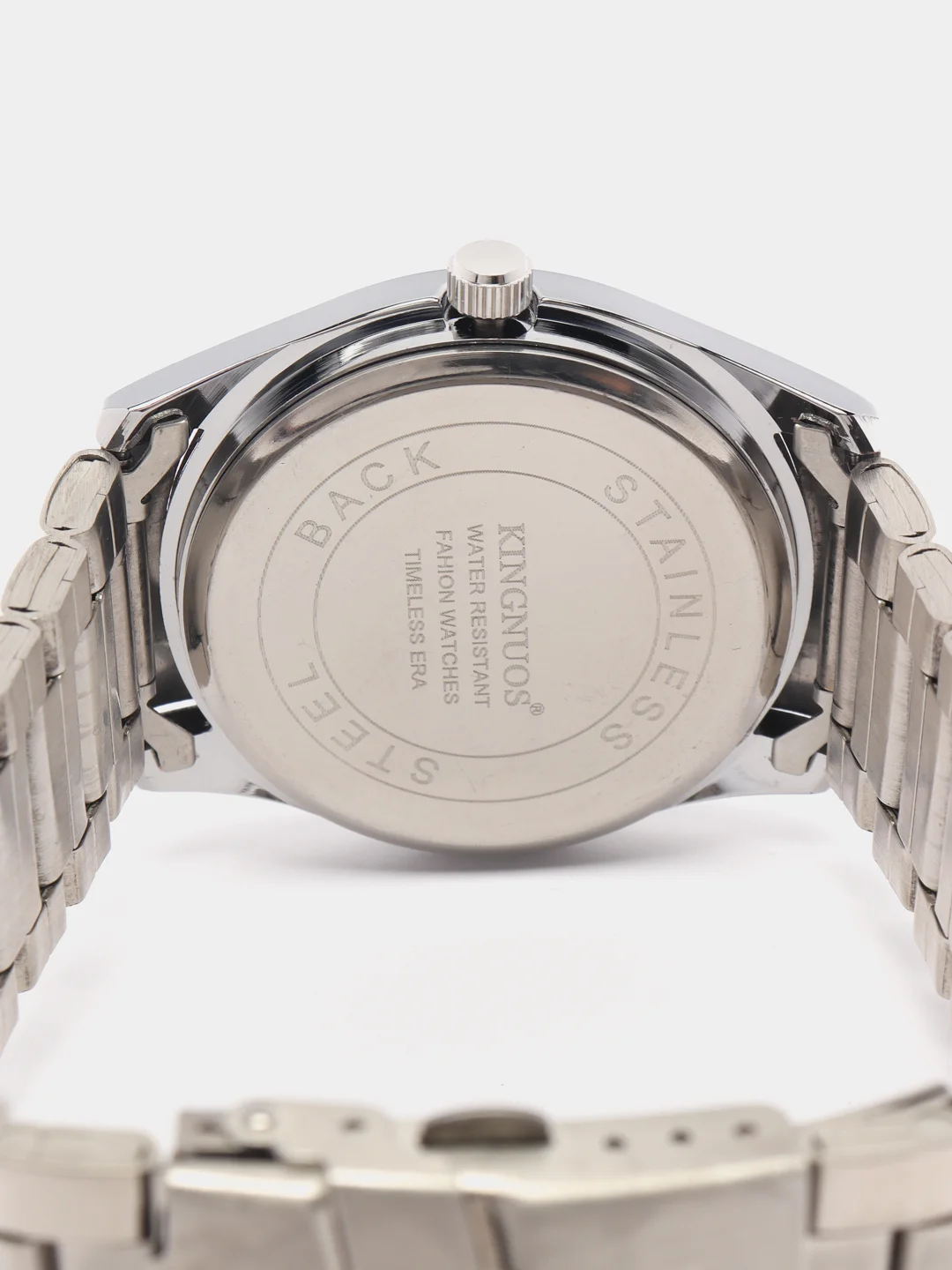 Серебряный мужские наручные часы KINGNUOS K-1573, в подарочной упаковке
