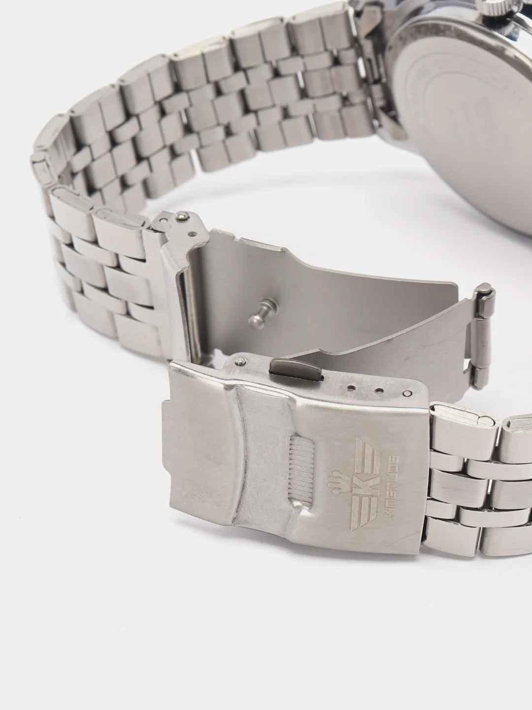 Серебряный мужские наручные часы KINGNUOS K-1860, в подарочной упаковке