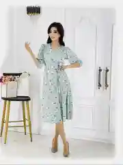 Голубой платье женское, летнее