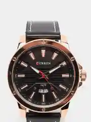 Черный мужские наручные часы Curren 8376 с хронографом в подарочной упаковке