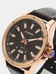 Черный мужские наручные часы Curren 8376 с хронографом в подарочной упаковке