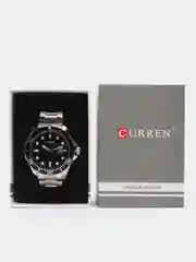 Черный наручные часы Curren 8388, мужские, с календарем, в подарочной упаковке