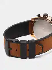 Коричневый мужские наручные часы  Curren 8392 с хронографом в подарочной упаковке