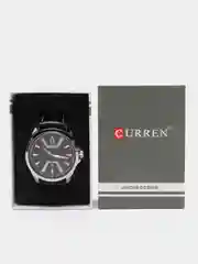Черный наручные часы Curren 8379, мужские, в подарочной упаковке
