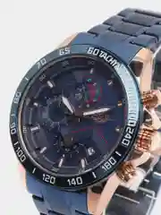 Индиго мужские наручные часы Lige 9982 с хронографом в подарочной упаковке
