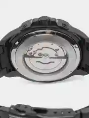 Черный мужские наручные механические часы Lige LG6811 с календарём в подарочной упаковке