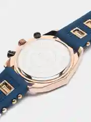 Синий мужские наручные часы Lige 8908 c хронографом, в подарочной упаковке