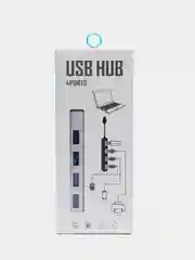 Белый разветвитель универсальный USB-hub, 4 порта