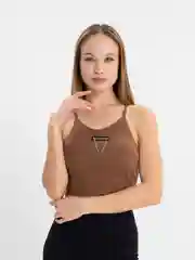 Шоколадный топ женский базовый, спортивный, кроп топ, бра