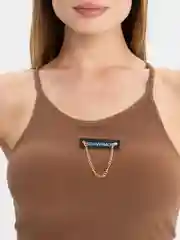 Шоколадный топ женский базовый, спортивный, кроп топ, бра