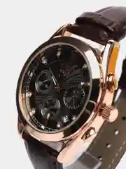 Угольный мужские наручные часы Lige LG8912, с хронографом, в подарочной упаковке
