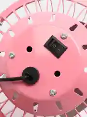 Розовый вентилятор USB настольный в металлическом корпусе