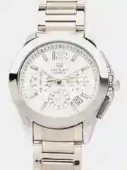 Серебряный мужские наручные часы Megir MS5006G, с хронографом, в подарочной упаковке