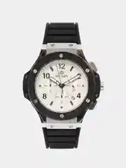 Белый мужские наручные часы Megir MN3002G, с хронографом, в подарочной упаковке