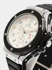 Белый мужские наручные часы Megir MN3002G, с хронографом, в подарочной упаковке