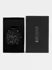 Черный мужские наручные часы Megir ML3008G, c хронографом, в подарочной упаковке