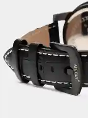 Черный мужские наручные часы Megir ML3008G, c хронографом, в подарочной упаковке