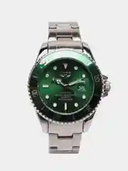 Зеленый мужские наручные часы Lige 10045 с календарём, подарочной упаковке