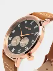 Бронзовый мужские наручные часы Megir ML1083G с хронографом, в подарочной упаковке