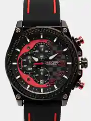 Красный мужские наручные часы Megir MN2051G, с хронографом, в подарочной упаковке