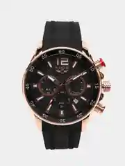 Угольный мужские наручные часы Lige LG8934 c хронографом, в подарочной упаковке