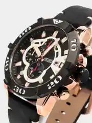 Хром мужские наручные часы Megir ML2136G с хронографом, в подарочной упаковке