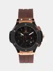 Коричневый мужские наручные часы Megir MN3002G, с хронографом, в подарочной упаковке