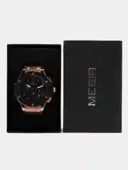 Коричневый мужские наручные часы Megir MN3002G, с хронографом, в подарочной упаковке